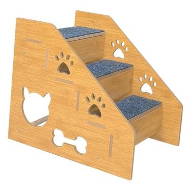 Imagem de Bothyi Escada para cães e animais de estimação, acessórios para animais de estimação, escada para filhotes, para gatos idosos, casinha para gatos, sofá ou, 3 Camadas