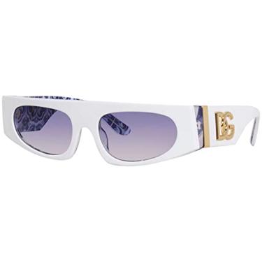 Imagem de Dolce & Gabbana Óculos de sol DG 4411 337119 branco sobre azul Maiolica