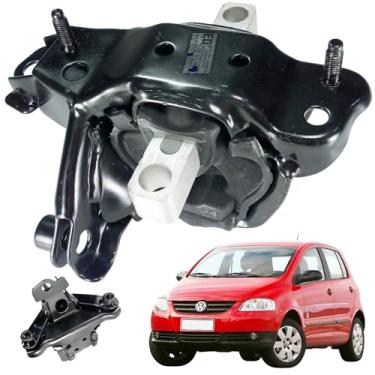 Imagem de Calço Coxim Traseiro Do Motor Lado Esquerdo Fox 2002 2003 2004 2005 2006 2007 2008 - MB9258, 4958, 6Q0199555AD