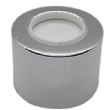 Imagem de Kit 02 Frascos PET Turmalina 200ml para Difusor de Aromas e Sabonete Líquido com Tampa Difusora, Válvula Pump, Bandeja Espelhada e Enfeite de Passarinho(PRATA)