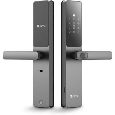 Imagem de Fechadura Digital Inteligente Ezviz DL05 Biometria, Senha e Campainha 