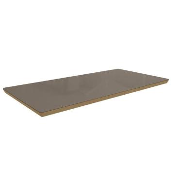 Imagem de Tampo Mesa Sala De Jantar Vidro C- Vidro Ta67 Premium Retangular 200x100cm Freijo-bronze - Kappesberg