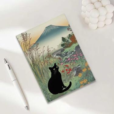 Imagem de Caderno de gato, caderno A5 para anotações de escritório, agenda de 21 x 14,7 cm, agenda de viagem, presentes para amantes de gatos-32