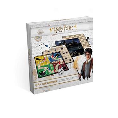 Imagem de Cartamundi Harry Potter Games Compendium, Enjoy 35 Different Harry Potter Themed Board Games, Including Nine Men's Morris, Draughts, Ludo, Ladders, Great Gift for Kids Aged 5+