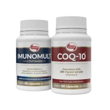 Imagem de Kit + Vitalidade Coenzima Q10-60 cap (200mg p/porção) e Imunomult Multivitamínico - 60 cap