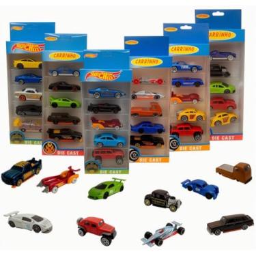 Imagem de Kit Carrinho De Ferro 5 Peças Estilo Miniaturas Colecionáveis Hot Cars