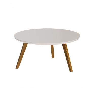 Imagem de Mesa De Centro Classic Redonda Off White - Imcal Móveis