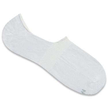 Imagem de Meia Super Invisível Mash Algodão Com Silicone Sem Cano, Branco, 39-44