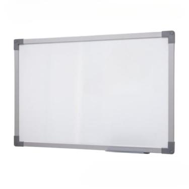 Imagem de Quadro Branco 120x90cm Lousa Branca Moldura MDF Soft Alumínio Para Escritórios quadro branco para Escritórios, Casa e Escola