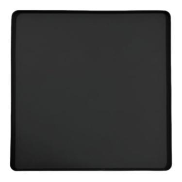 Imagem de Fenteer Tapete de silicone para geladeira, bandeja coletora de, acessórios multiuso com borda elevada para evitar gotejamento de água, tapete para, Preto