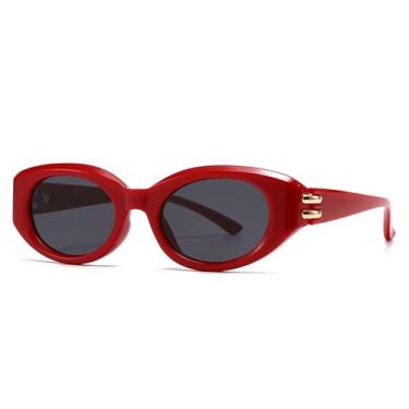 Imagem de Óculos de Sol Candy Colors UV400 Unissex para Esportes ao Ar Livre, Corrida e Ciclismo, Vermelho