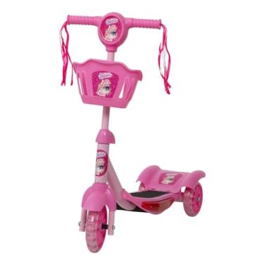 Imagem de Brinquedo Infantil Patinete Scooter 3 Rodas Com Cesta