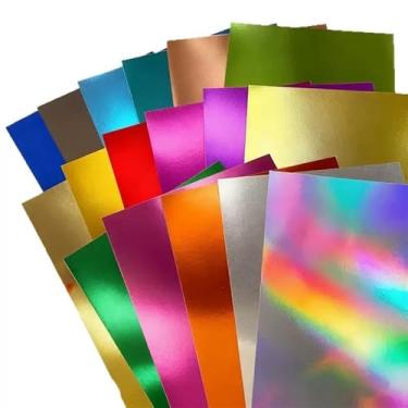 Imagem de Cartolina de 24 folhas, 12 cores sortidas, 250 g/m², cartolina, 30 x 30 cm, papel estampado frente e verso para artesanato, criação de cartões de Natal DIY, scrapbooking. (Cor: A4, A4)