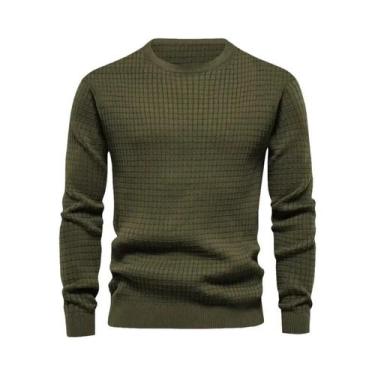 Imagem de Novo moletom masculino com gola redonda, cor sólida, grande, primavera
