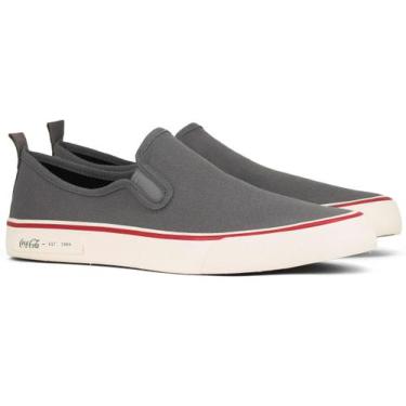 Imagem de Tênis Masculino Slip On Coca Cola Iate City Casual Calce Fácil Confort
