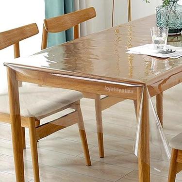 Imagem de Toalha Mesa Plástico Ultra Macio Transparente 1,40x1,40 015 - Idealiza