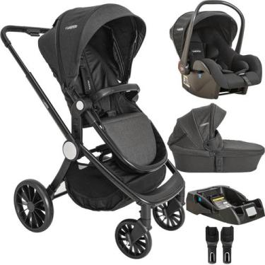 Imagem de Carrinho de Bebe Moises Bebe Conforto Base Kiddo Sunny Preto