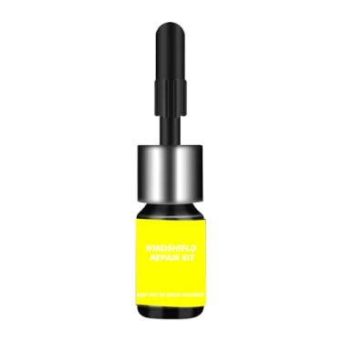 Imagem de JPOBFT Kit de reparo de rachaduras de para-brisa, kit de reparo de para-brisa para lascas e rachaduras, kit de reparo de cavacos de para-brisa atualizado, kit de reparo de lascas de rocha (amarelo)