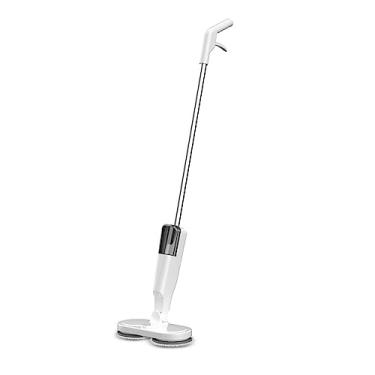 Imagem de Mopa Elétrica Sem Fio Dual- de Baixo Ruído com Tanque Água Transparente para Cerâmica Madeira Dura Mármore Carregamento USB Mopas Limpeza Pisos Portát