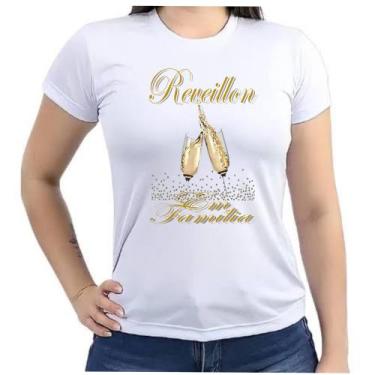 Imagem de Camiseta Baby look réveillon em família festa ano novo - Dog'S Custom,