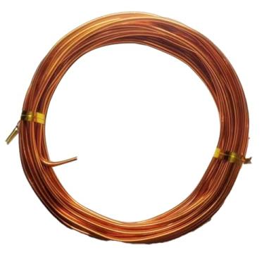 Imagem de 1 rolo 16,4 pés / 5 m fio colorido artesanato de alumínio, para fabricação floral de joias fio de contas de metal macio fio dobrável de alumínio colorido para artesanato DIY esculpir pedras jardim A