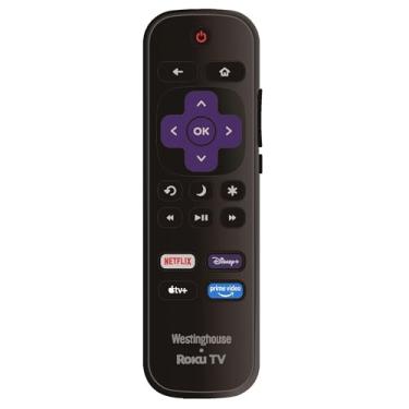 Imagem de Controle remoto de substituição OEM compatível com todas as Smart TVs Westinghouse Roku TV 【Não é compatível com Roku Stick e Roku Box】(Netflix/Disney Plus/Apple TV+/PrimeVideo)