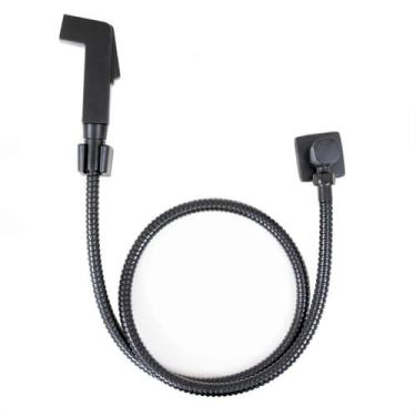 Imagem de Ducha Higiênica Completa Quadrada Black Luxo Universal Rdx - Roddex