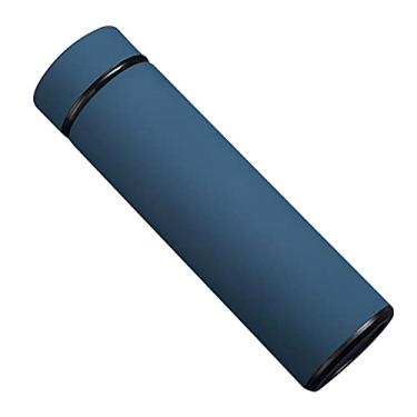 Imagem de Garrafa de água aço inoxidável isolada com tela LED inteligente à prova vazamentos livre BPA para caminhada viagem academia e fitness