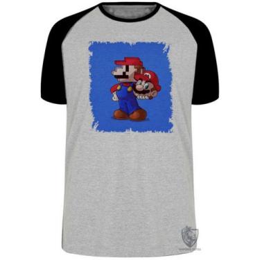 Imagem de Camiseta Super Mário pixel Blusa Plus Size extra grande adulto ou infa