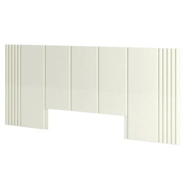 Imagem de Cabeceira Ripada para Cama Queen 270x120cm MDF Off White - Móveis Dall