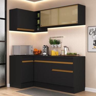 Imagem de Armário de Cozinha Compacta de Canto com Rodapé Veneza Multimóveis V20