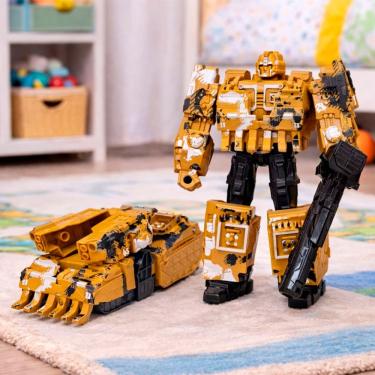 Imagem de Brinquedo Robô Soldado Acessórios Transforma Carro Militar