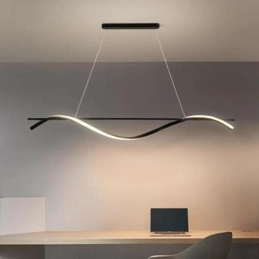 Imagem de Luminária Pendente Led Espiral Moderno mesa com controle - Lux Design 