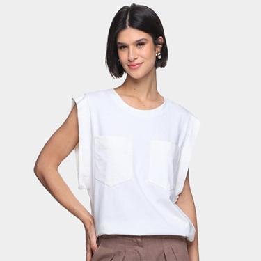 Imagem de Blusa Colcci Lisa C/ Bolso Feminina-Feminino