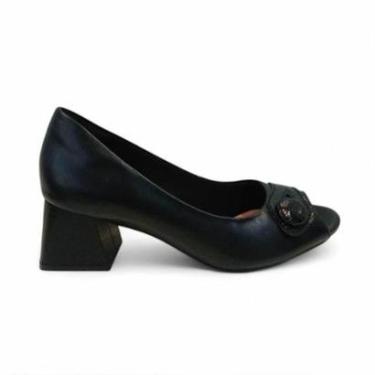 Imagem de Sapato Peep Toe Feminino Neftali em Couro 55160 Fendi 37-Feminino
