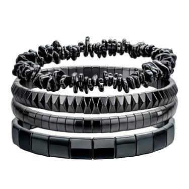 Imagem de Pulseiras de couro circulares para homens e mulheres marrom grosso declaração pulseira de punho boho western country casual hippie cowgirl/cowboy joias presente, Large, Pedra, Sem Pedra Preciosa