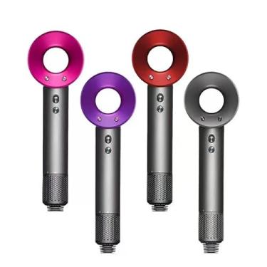 Imagem de Secador de Cabelo Supersonico Bivolt - Secagem Rápida Profissional com Ar Quente e Frio, Ideal para Alisamento e Ondulação, Anti-Frizz para Todos os Tipos de Cabelo (vermelho 110V)