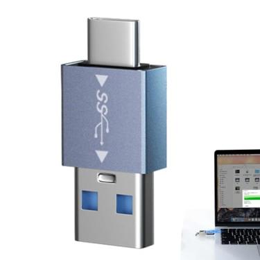 Imagem de Adaptador USB C,Conversor USB C Macho para Fêmea Tipo C para A | Aparelhos de escritório com leitor de cartão de memória e cartão de memória para telefone, tablet, jogador de videogame, laptop