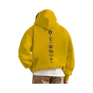 Imagem de Moletom Casual Masculino De Outono Inverno Com Capuz, Estampa De Plane