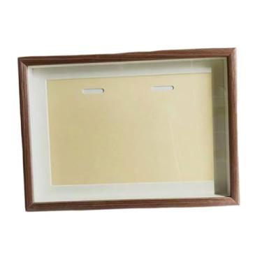 Imagem de BLWOTMOR Caixa de Apresentação para Medalhas com Moldura Transparente para Fotos, Ideal para Distintivos E Medalhas Esportivas (futebol, Futebol Americano, Etc, Madeira, 10 Inch