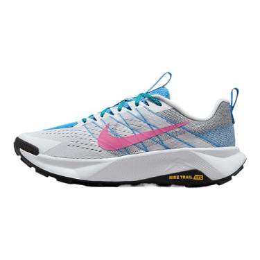 Imagem de Nike Tênis de corrida masculino Wildhorse 10 (FV2338-100, branco/preto/azul universitário/rosa divertido), branco/preto/azul universitário/rosa divertido, 46