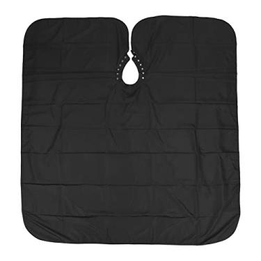 Imagem de KIMISS Avental de Cabeleireiro Ajustável à Prova d'água para Barbeiros - Capa de Barbeiro Versátil para Salão de Beleza e Uso Doméstico, Envoltório de Corte de Cabelo Fácil de Limpar (Preto)