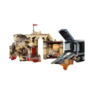 Imagem de Conjunto De Blocos De Montar Dinossauros Giganotosaurus Therizinosauru