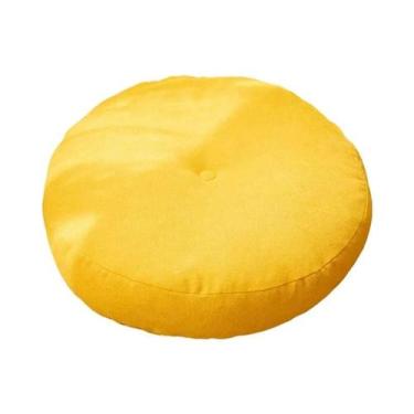 Imagem de Almofada De Chão Redonda De Cor Sólida Para Meditação, Yoga, Sofá, Cad