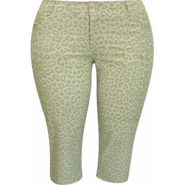 Imagem de Calça Pau a Pique Capri estampada Onça Verde