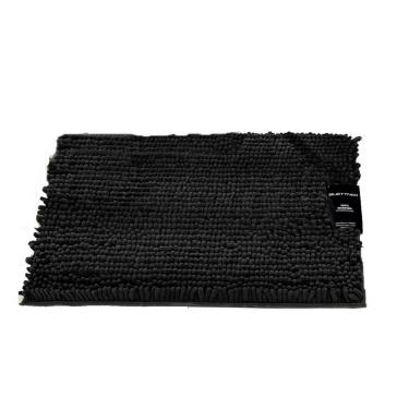 Imagem de Tapete Buettner Microfibra Antiderrapante Chenille Ginko 50cmx70cm Preto