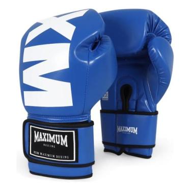 Imagem de Luva De Boxe E Muay Thai Mxm Red - Maximum Original, Azul, 12OZ