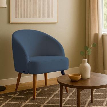 Imagem de Poltrona Caires em Madeira Eucalipto Movellu Home