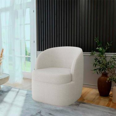 Imagem de Poltrona Carrara com Manta Acrilica Movellu Home