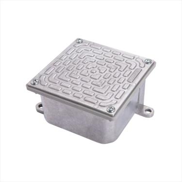 Imagem de Caixa de Passagem 10x10 Tramontina em Alumínio com Tampa Reversível